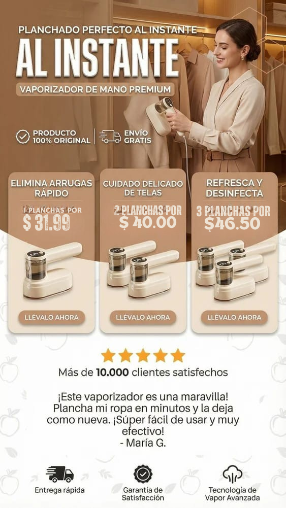 SteamGo Pro™ Plancha 2en1