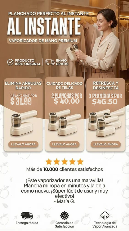 SteamGo Pro™ Plancha 2en1